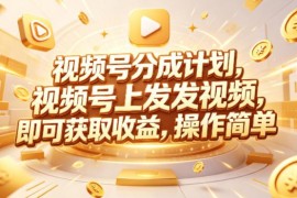 Red团队视频号分成计划实操课程 多赛道内容变现玩法全解析