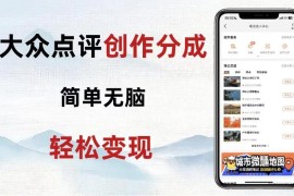 大众点评零成本赚钱新玩法 新手易操作单日可创收300元以上
