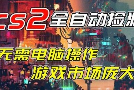 CSGO饰品全自动捡漏赚差价项目 无需电脑单日可赚千元实操指南