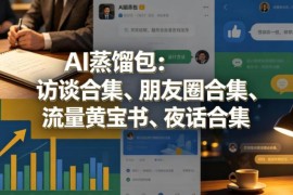 群响AI蒸馏包合集 含夜话会流量运营变现干货文档资料