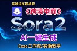 用Sora2生成跨境电商英文短视频 零基础实操搭建全流程教学