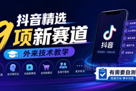 抖音精选9项新赛道红利解析 内容创作者变现布局实操指南