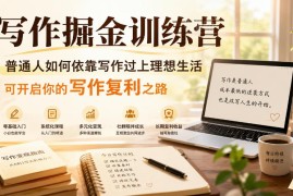 2024年6月更新写作掘金训练营 普通人写作变现入门实操指南