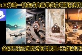 Coze工作流保姆级实操教程 一键生成高端商品带货视频