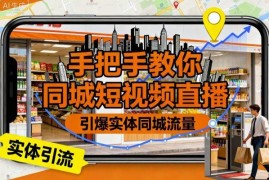 实体商家同城短视频直播实操教程 手把手教你引爆本地流量