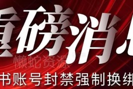 2024小红书账号封禁强制换绑实操方法及变现玩法详解