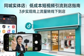 同城实体店引流技巧 低成本将短视频用户引导到线下门店实操方法
