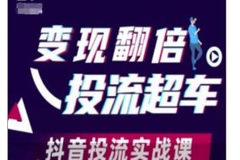 抖音投流实战课 从基础操作到策略优化实现投放变现翻倍