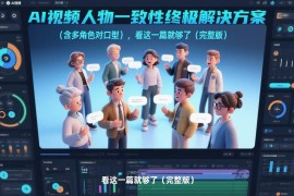 AI视频人物一致性与多角色对口型 完整版解决方案实操教程