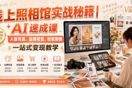 AI线上照相馆实战课程 人像写真品牌视觉创作变现教学