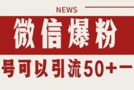 微信私域暴力引流爆粉实操方法 可实现日引千粉单号日入50+