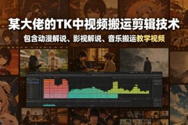 TikTok中视频搬运剪辑实操教程 含动漫影视解说音乐搬运教学
