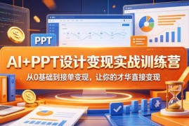 AI+PPT设计变现实战训练营 零基础入门到接单变现全教程