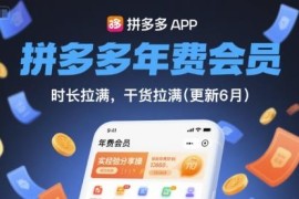2026年3月更新 拼多多年费会员实操运营干货经验分享