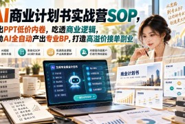AI商业计划书实战教程 跳出PPT低价内卷做高溢价接单副业