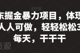 低门槛京东拉新掘金项目实操教程 普通人可上手收益秒到账