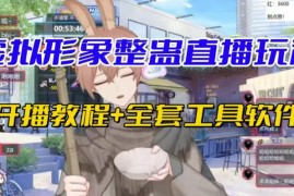 抖音虚拟形象无人直播整蛊砸礼物玩法教程 附开播指导及全套工具