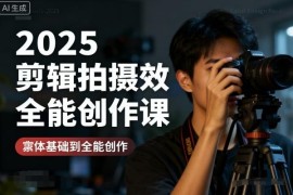 2025剪辑拍摄特效全能创作课 零基础到实战全阶学习教程