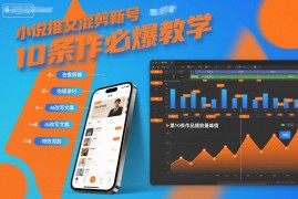 小说推文混剪新号起号教学 伪原创10条作品爆款实用技巧