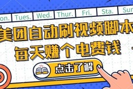 美团视频掘金玩法揭秘 全自动脚本可批量运行无需人工操作
