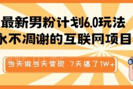 2025男粉计划6.0实操玩法 原创视频引流私域当天变现教程