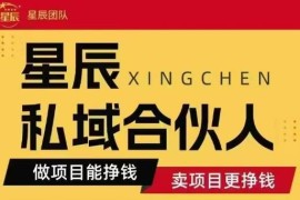 2024星辰私域实操项目合集 多类变现玩法零基础可落地教程