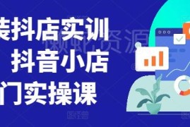 童装类目抖音小店零基础入门实操课 全流程运营实训教程