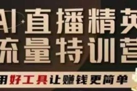 AI直播精英特训营课程 掌握直播底层逻辑与AI实操带货技巧