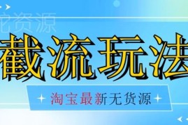 最新淘宝无货源不开车自然流 超低成本截流日入300+实操教程