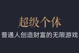 2024-2025超级个体翻盘指南 普通人创富成长实用教程