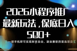 2025微信小程序最新盈利玩法 手机操作易上手单日收益可达500