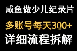 闲鱼售卖纪录片低单价走量项目 单天几十单全流程实操教程