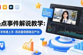 热点事件解说视频制作教程 零基础新手快速上手产出高流量内容