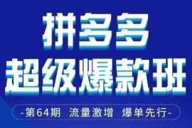 拼多多超级爆款班64期3月28-29日线下课PDF及思维导图资料合集