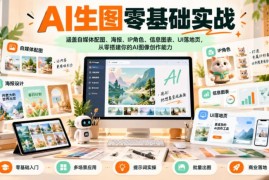 21天零基础AI生图实战课程 覆盖多商用场景 掌握AI图像创作能力