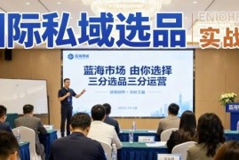 国际私域选品实战课 跨境蓝海市场选品全流程技巧教学