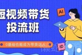 抖音快手短视频带货实操教程 零基础全流程掌握投流带货技巧