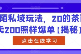 陌陌引流私域实操玩法 低进价茶叶高溢价销售爆单技巧