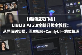 LIBLIB AI 2.0升级保姆级教程 零基础掌握图生视频及ComfyUI实操