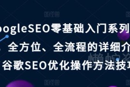 GoogleSEO零基础入门全流程教程 谷歌优化实操方法技巧详解