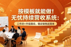 无忧持续营收系统实操教程 用模板搭建稳定销售体系实现持续营收