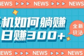 适合小白新手的手机日赚300+玩法 实操步骤及变现路径详解