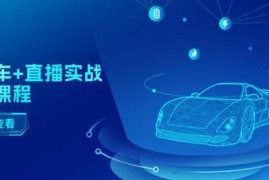 二手车直播运营实战课程 含短视频千川投放全流程教学