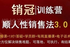 销冠训练营3.0顺人性销售法 可落地解决全流程销售实战难题