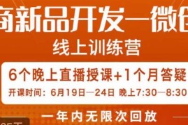 南掌柜电商新品微创新课程 6天掌握方法搭建产品竞争护城河