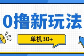 2024低门槛手机0撸项目玩法 可批量操作单机日收益30+