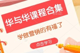 华与华全体系营销课程合集 品牌运营从业者学习参考资料