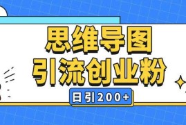 全平台通用AI生成思维导图引流玩法 日引200+精准粉实操教程
