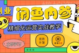 闲鱼精细化运营入门到高阶实战 副业变现全流程实操指南