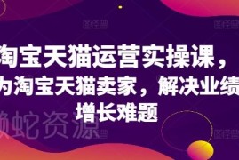 2024淘宝天猫运营全流程实操课 助力卖家解决业绩增长难题